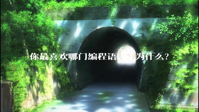 你最喜欢哪门编程语言?为什么?